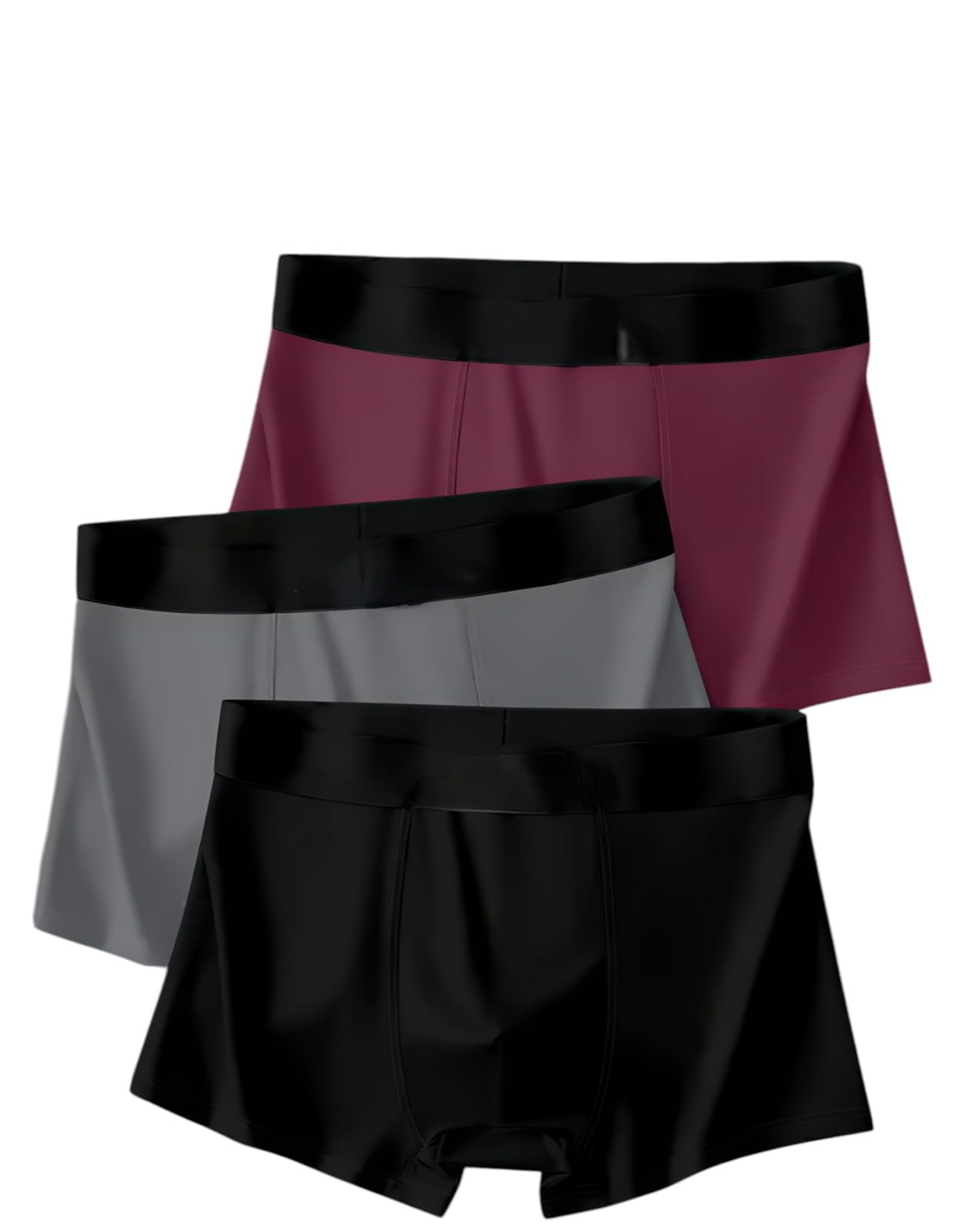 Men's Quick Dry Trunks Premium Nylon Boxer Briefs Breathable Stretch Innerwear for Everyday Comfort Pack of 3-picture-34