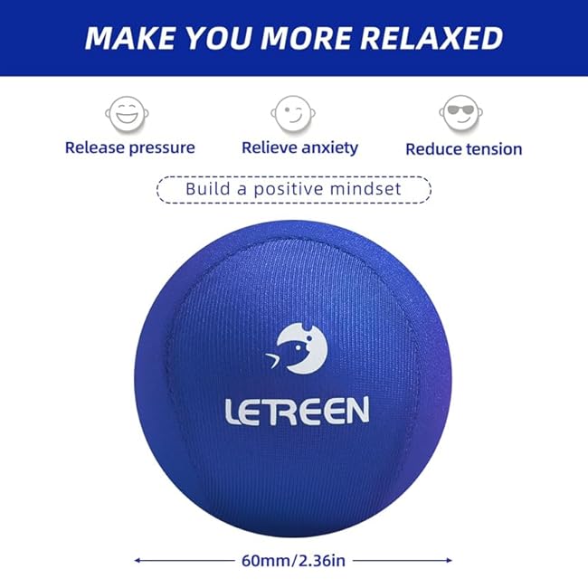 Stress Ball, Tri-Density Stress Balls for Adults & Grip Strengthening, Squeeze Balls for Hand Therapy, Squishy Stress Ball, Hand Strengthener Ball, Hand Balls for Therapy