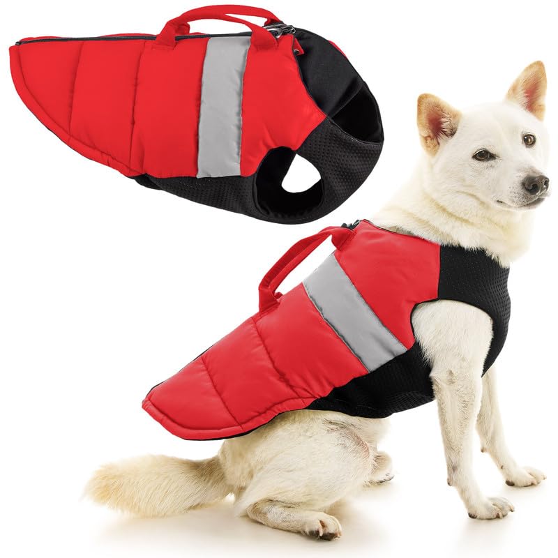Image of Gooby Padded Vest Lift Dog Harness - Red, X-Small