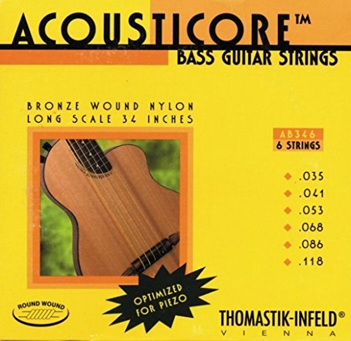 CUERDAS BAJO ACUSTICO - Thomastik (AB346) Acoustic Bass 6 Cuerdas (Juego Compelto) 035/041/053/068/086