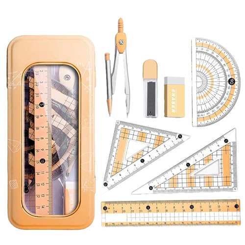 Imagen de Juego de matemáticas con brújula y transportador