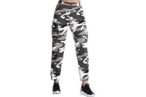 Graceful Camo Cargo Pant: A Fusion of Comfort and Style for Women