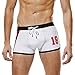 iYmitz Atmungsaktive Männer Badehose, Sommer Herren Marke Streifen Baumwolle Bulge Slip Beachshorts Badeshorts Boardshorts