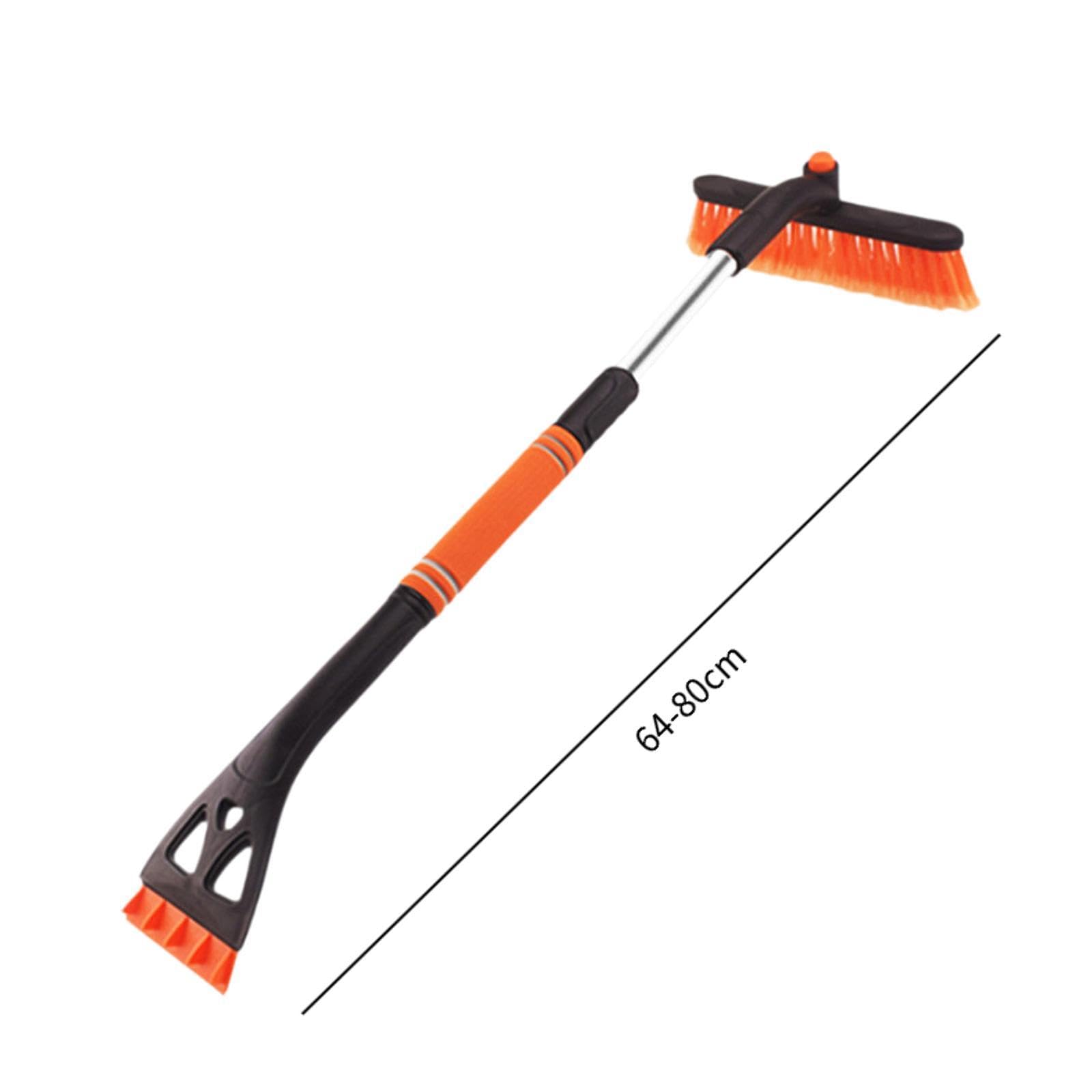 Herramienta Genérica para Hielo Y Nieve, Cepillo 3 en 1 para Parabrisas Y Ventanas de Automóviles, Naranja