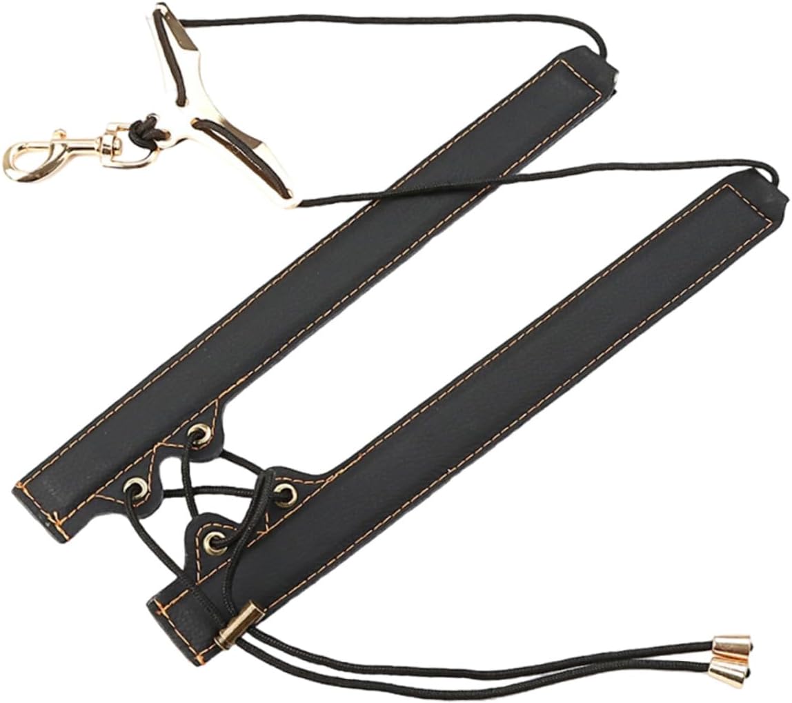 Abaodam Gold Thread Saxophone Strap for Alto Tenor Soprano Saxophones Padded Sax Harness with Adjustable Shoulder Belt for Wind Instrument Players