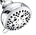 Wassern Shower Head, High Pressure Flow Save 30% Water Intake Air Wall Mount Massage Rainfall Powerful Rain Spray 3.5inch 74 Jets 5 Setting Adjustable Swivel Joint Chrome