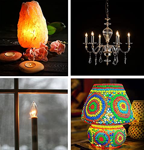 Mandala Crafts E12 Flame Tip Candelabra Bulbs #TOP12