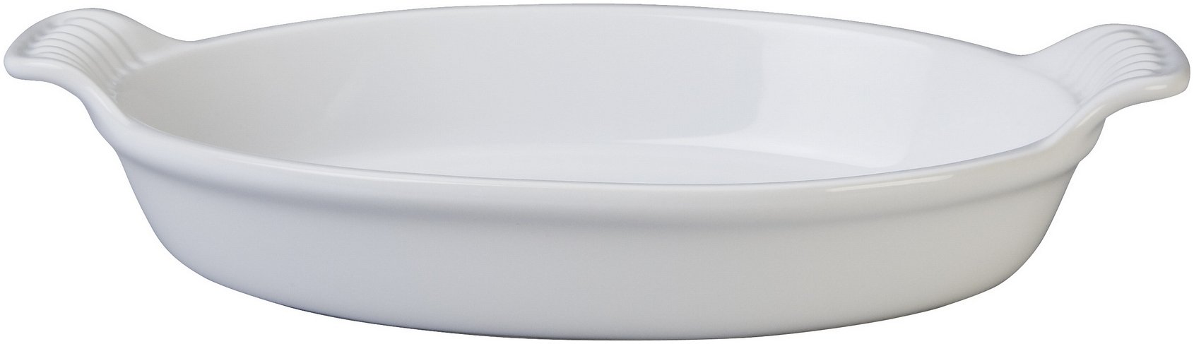 Le Creuset Stoneware Heritage Oval Au Gratin, 6 oz. (6.5"), White
