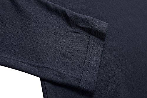 Image of Herou Womens Long Sleeve Turtleneck Slim Fitted Lightweight Casual Active Layer Tops Shirts