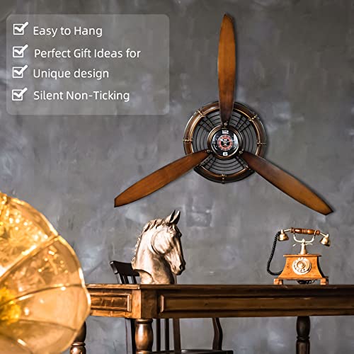 Youki Airplane Propeller Wall Decor,Large Wall Art For Living Room Bedroom Bathrooms Office,Aviation Wall Art Decor Yellow thumb #2