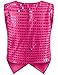 Kids Dance Hip Hop Jazz Costume Boys Sequin Vest Hat Sunglasses Set for Dance Party 10-12 Years Rose