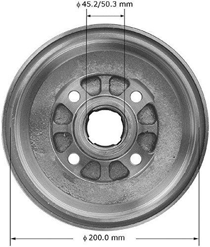 Image of Bendix Premium PDR0825 Rear Brake Drum for Kia Rio 2005-2003