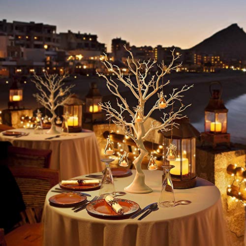 Pack Of 4 Hanging Glass Candle Holders Angel Candleholders With Led Tealight Candle Inside Votive Decoration For Wedding Party Restaurant Hotel Garden Decoration,(3 Pcs + 1 Pcs) #TOP3