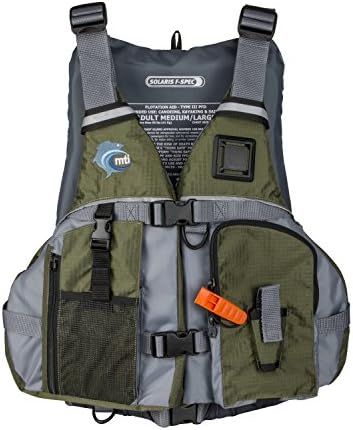 MTI Solaris F-Spec Fishing Life Jacket - Olive Drab/Gray - XL/2X (46-56")