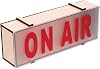 On Air Wood Light Box Night Light - Led Sign for Room Decor Recording Studio and Home Office - Warm Glow Easy to Use Battery Operated