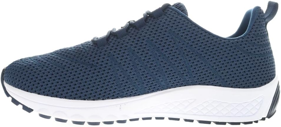 Propét Mens Tour Knit Sneaker, Navy, 12 XX-Wide US