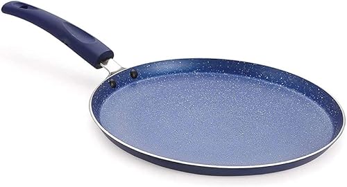 Satre Online and Marketing Sartén Dosa de inducción antiadherente pequeña, sartén para omletes, base de inducción, sartén, azul - 1 unidad