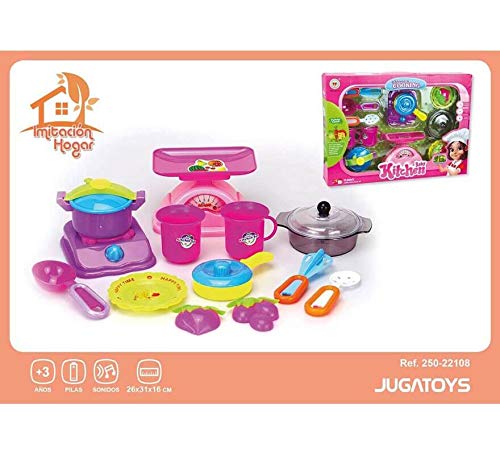 Jugatoys Menaje con Bascula y Cocina Electrica 45X33 cm