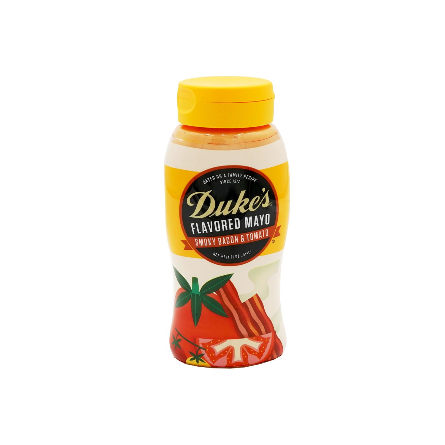 Duke’s Bacon & Tomato Flavored Mayonnaise Squeeze Bottle – Smoky & Savory, 14 Ounce (Pack of 1)
