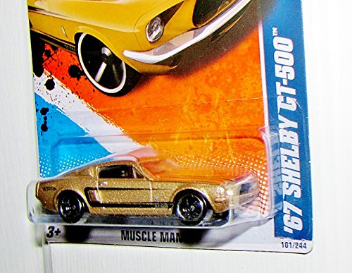 Hot Wheels Muscle Mania 1:10 Shelby GT-500 Oro miniatura 4