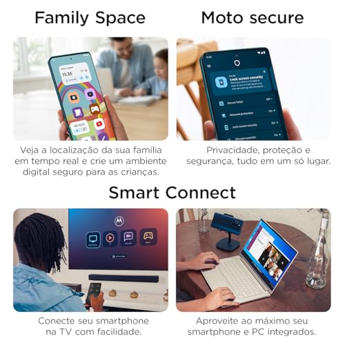 Smartphone Motorola Edge 50 Fusion 5G - 256GB 8GB RAM + 8GB RAM Boost 50MP Sony AI Camera IP68 NFC Pink - Vegan Suede glide