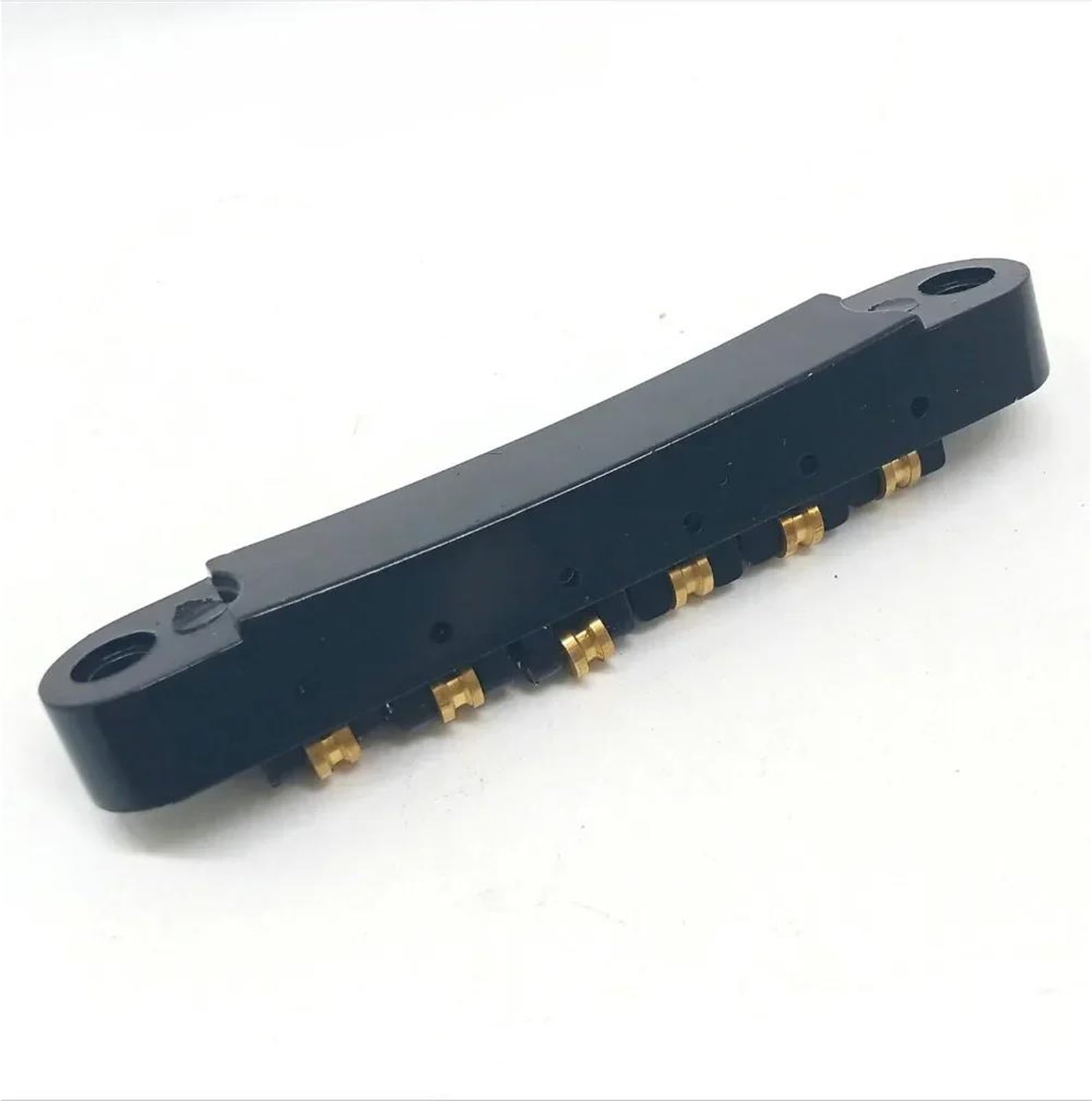 Set Ponti Per Chitarra Ponte a rulli a sei corde Nero Altezza regolabile Materiale in lega Design surround Adatto per chitarra elettrica LP