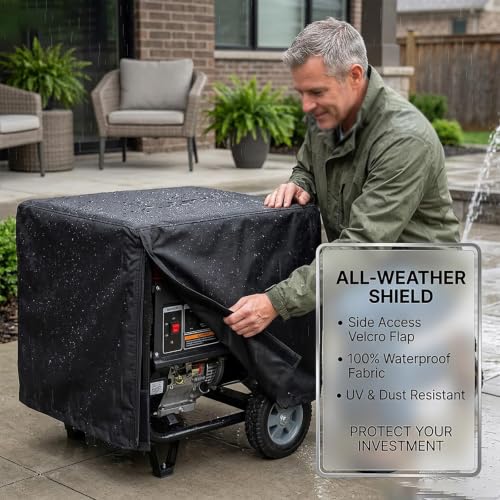 Funda de generador Champion contra lluvia y viento para almacenamiento exterior duradero 8