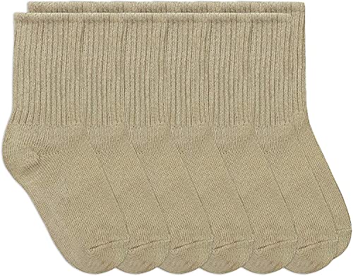 Jefferies Socks Boys School Uniform Cotton Ribbed Dress Crew Socks 6 Pair Pack