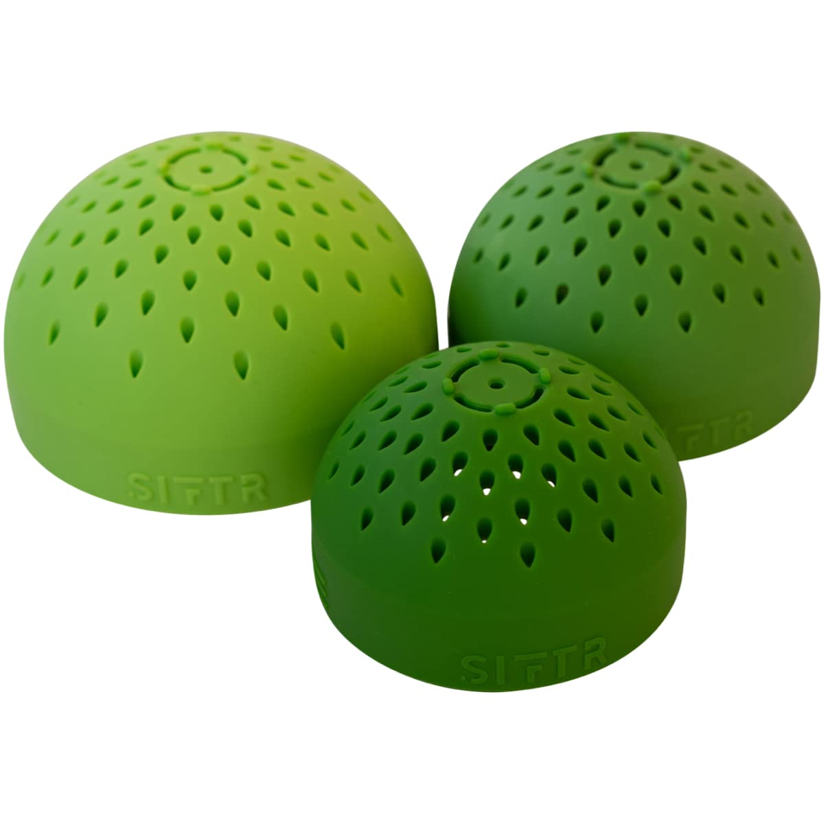 Colador de latas de anidación (verde) - Coladores pequeños y coladores que ahorran espacio - Accesorio de cocina multiusos - Colador de latas de silicona