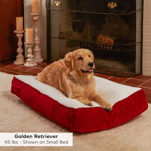 Happy Hounds Buster Hundebett, rechteckig, 91,4 x 61 cm, Rot