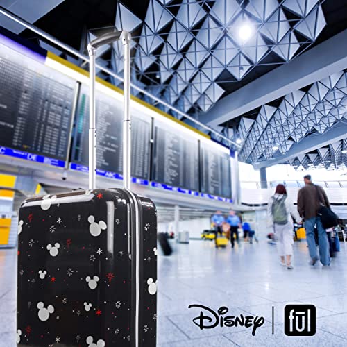 Ful Disney Mickey Mouse 21 Inch Rolling Luggage, Icons Design Hardshell Carry On Suitcase With Wheels, Black (Fcfl0157Sm-001) #TOP6
