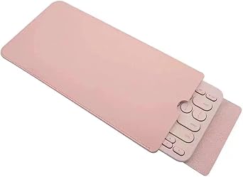 PU Leather Keyboard Sleeve Case Bag Travel Pouch for Logitech K580 K585 MK470 K40 Plus Slim Wireless Keyboards Pink