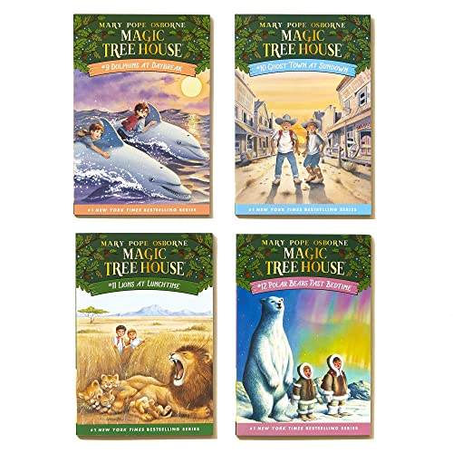 Magic Tree House Boxed Set, Books 9-12: Dolphins at Daybreak, Ghost Town at Sundown, Lions at Lunchtime, and Polar Bears Past Bedtime - Image 3