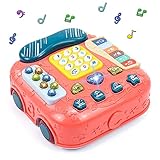 🙆 Analoge Telefonanruffunktion: Das Kinderspielzeug kann das Gehör von Kindern trainieren, Seh- und Tastsinn der Kinder aus, ermöglicht ihnen, früher zu sprechen, und verkürzt die Zeit, die sie mit Weinen verbringen. Verschiedene Farben und Formen können die Erkennung von Kindern verbessern und die Entwicklung des Gehirns fördern.