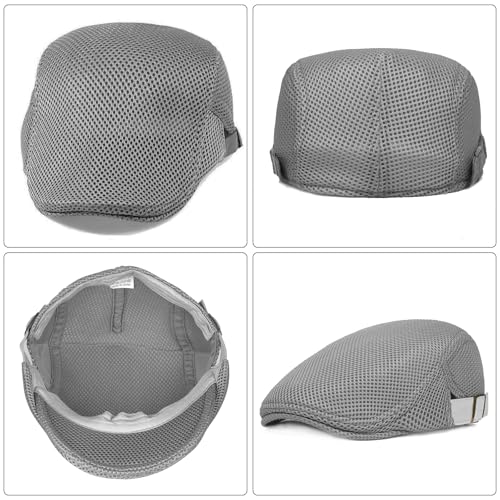 Image of WETOO Men's Flat Cap Gatsby Newsboy Lvy Irish Hats Driving Cabbie Hunting Cap