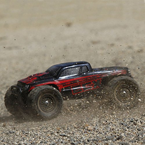 Ecx Ruckus 4Wd Rtr Monster Truck (1/18 Scale), Black/Red #TOP6