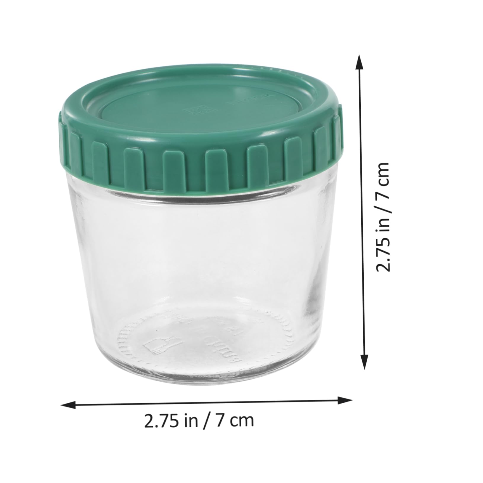 VALICLUD Set di 4 Contenitori in Vetro Coperchio Ermetico per Cucina | Vetro e Silicone, Design Impilabile, Uso Multifunzione per Caffè, Yogurt e Alimenti Secchi