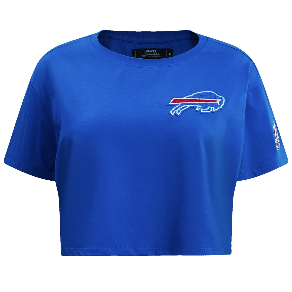 Pro Standard Womens NFL Buffalo Bills Classic Chenille Short Sleeve Boxy Tee Royal Blue M