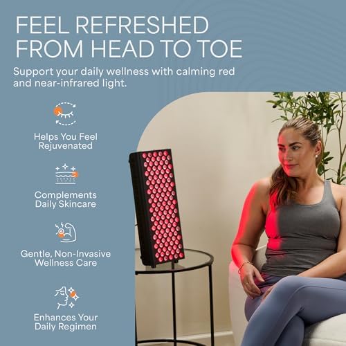 LifePro Red Light Therapy for Body Panel - 90 & 120 Dual Chip LEDs - 660nm & 850nm Near Infrared Full Body Red Light Therapy Panel - For Daily Wellness & Comfort - Includes Hanging Kit and Eyewear - Thumbnail 4
