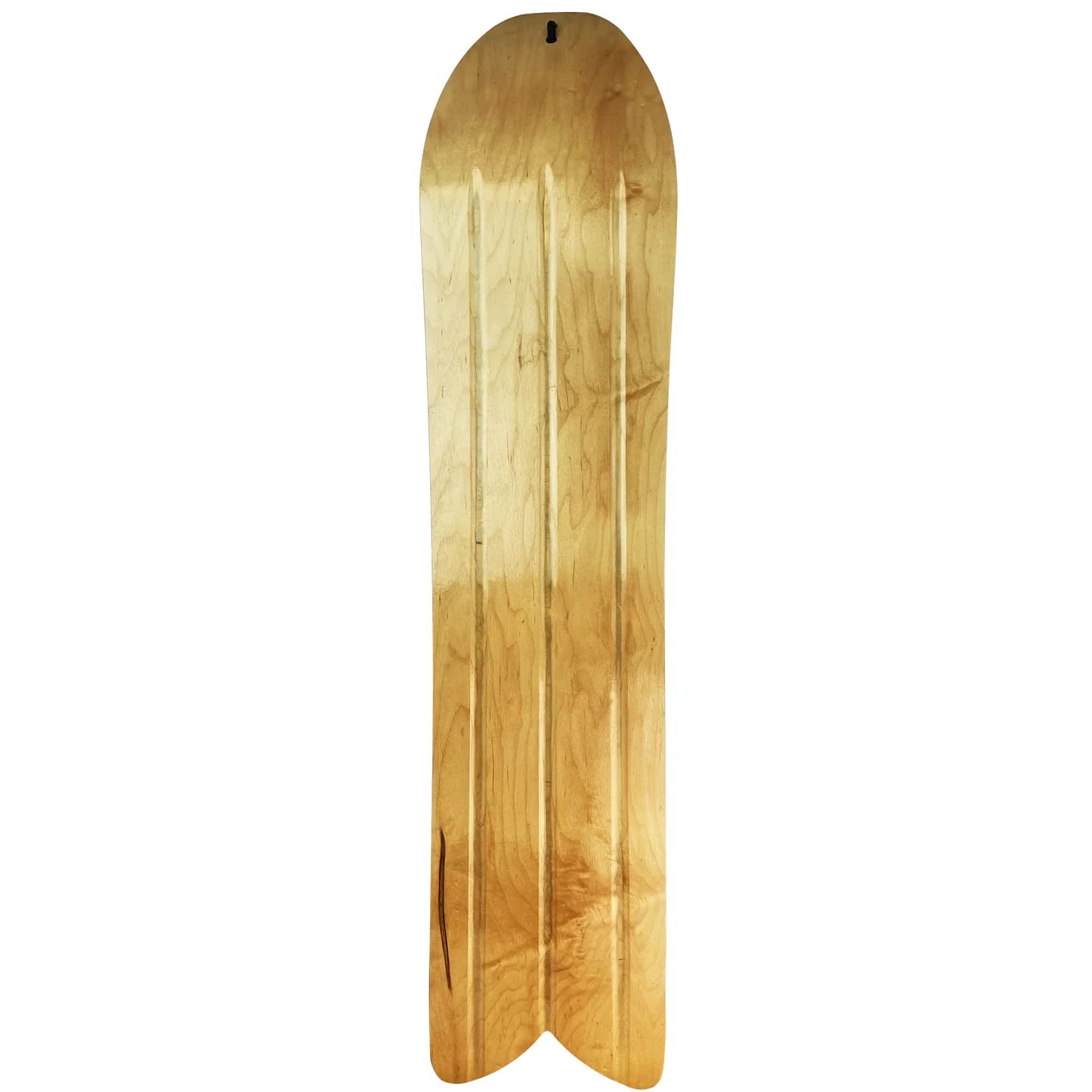 Snurfer Drifter Split Pad Snow Surfer (Black/Natural Wood)