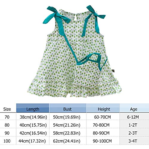 Conjunto de sacos para bebês com estampa de cerejeiras fofas da Sikiwind, Verde, 70