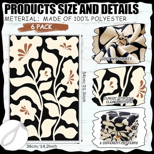 Breling-Set-of-6-Black-Boho-Floral-Kitchen-Towels-Beige-Modern-Flower-Vintage-Hand-Dish-Towels-for-Kitchen-Bathroom-Home-Cooking-Housewarming-Gifts-14-x-21-Inch Breling Set of 6 Black Boho Floral Kitchen Towels Beige Modern Flower Vintage Hand Dish Towels for Kitchen Bathroom Home Cooking Housewarming Gifts 14 x 21 Inch