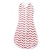 Woombie Original One-Step Baby Swaddle ~ Coral Chevron (Newborn 5-13 lbs)