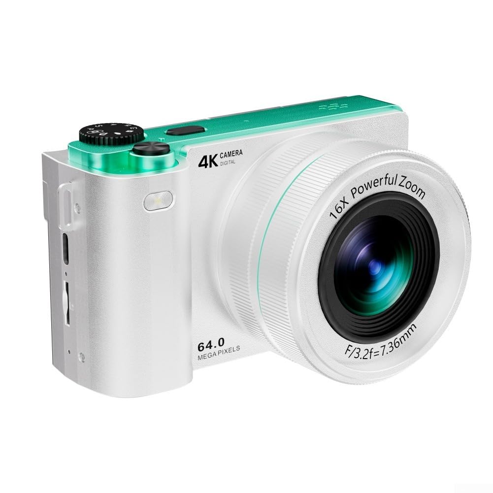 Appareil photo numérique 4K 64 MP 16X pour zoom, anti-secousses, appareil