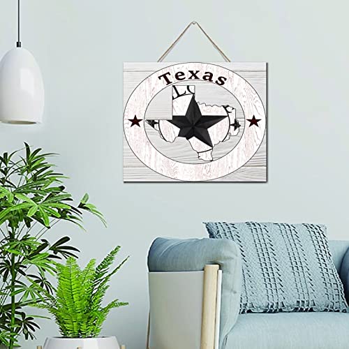 Drapeau patriotique Texas plaque bois vintage cadeau idéal bureau