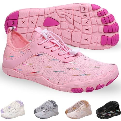 Image of Hike Barefoot Shoes for Womens Men Footwear,Pro Healthy&Non-Slip Water Shoe for Women Men, Wide Toe Running Shoes Boots Sneakers Unisex Designed for Walking,Running&Swimming Yoga, and Water Sports