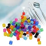 Dental Code Rings,100Pcs/Box Orthodontic Code Rings Multi-Color Universal Dental Instrument Autoclav