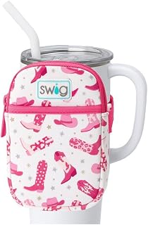 Swig Life Mega Mug Pouch, Water Bottle Bag with Adjustable Strap, Water Bottle Fanny Pack with Zippered Phone Pocket, Holds Travel Essentials, Bottles, Tumbler Accessories