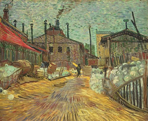 Pintura sobre lienzo abstracta SERENDIPITP de 60x90cm inspirada en obras de Vincent Van Gogh