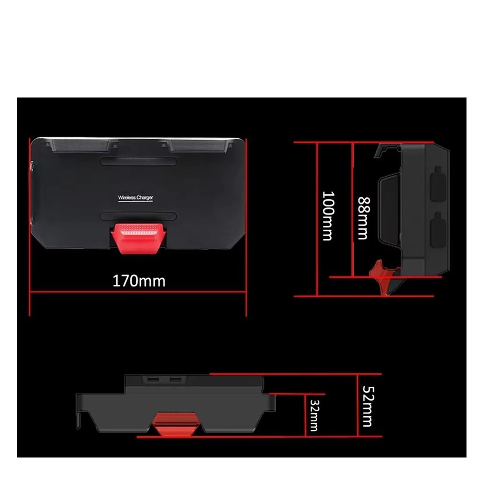 GPS Moto Soporte Soporte Navegación Teléfono Móvil Motocicleta para BMW para R 1300 GS para GS para R1300GS para R1300gs Carga Inalámbrica USB(Red)